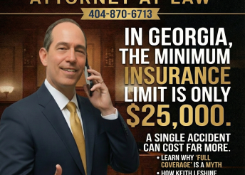 Georgia Car Accident Lawyer Explains Why $25,000 Minimum Insurance Limits Are Not Enough
